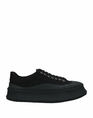 Jil Sander Man Sneakers Black Textile fibers Cover