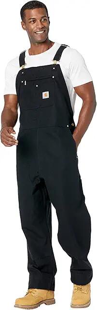 Carhartt Relaxed Fit Duck Bib Overalls (Black) Men's Casual Pants Cover