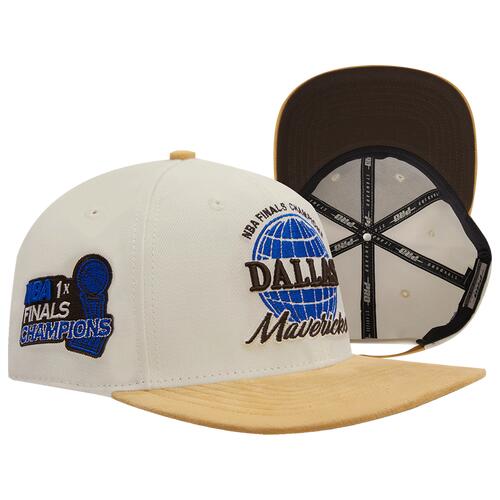 Pro Standard Mavericks SMU Strapback Cap - Mens Eggshell Cover