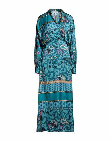 Kaos Woman Maxi dress Turquoise Textile fibers Cover