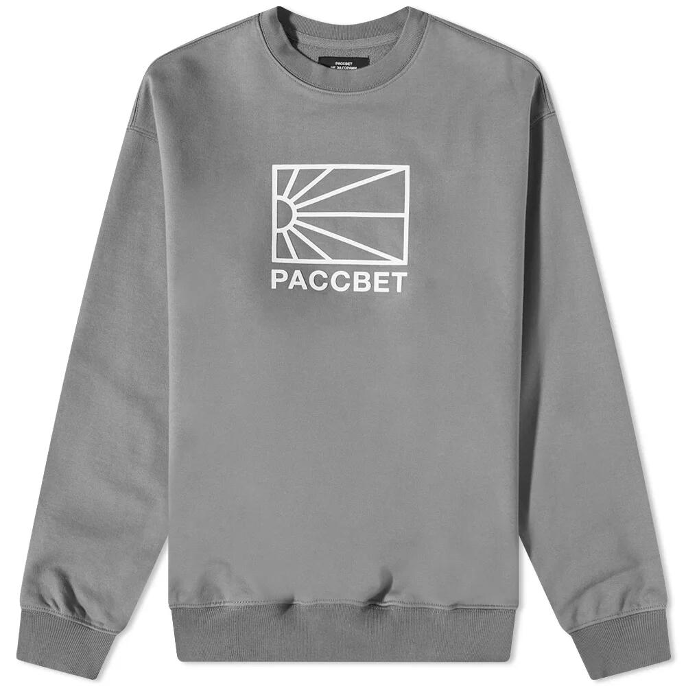 RASSVET Men's Big Logo Crew Sweat in Grey Cover