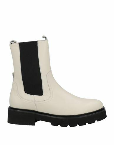 Anaki Woman Ankle boots Off white Leather Cover