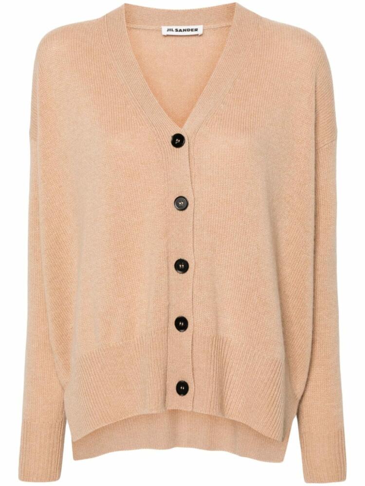 Jil Sander drop-shoulder cashmere cardigan - Brown Cover