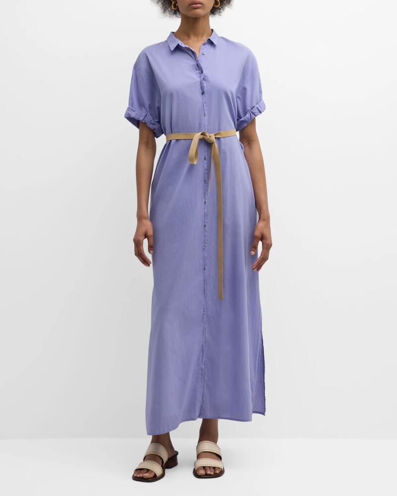 Xirena Linnet Belted Cotton Maxi Shirtdress Cover