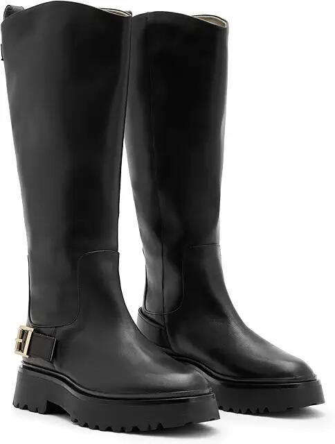 AllSaints Opal Pull-On Boot (Black) Women's Boots Cover