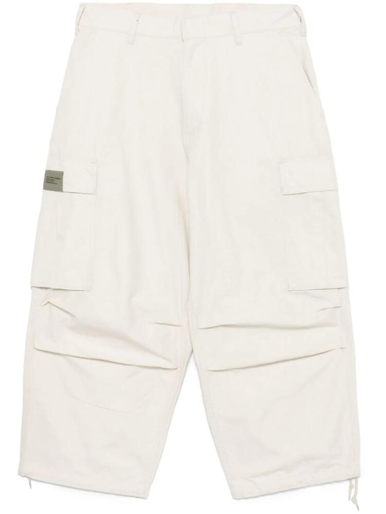 Neighborhood wide-leg cargo pants - White Cover