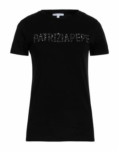 Patrizia Pepe Woman T-shirt Black Organic cotton Cover