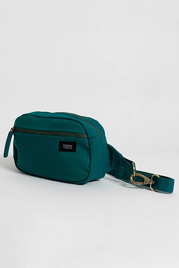 Terra Thread Organic Cotton Canvas Fanny Pack in Turquoise Cover