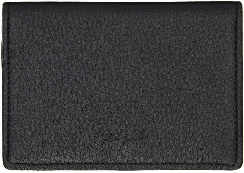 YOHJI YAMAMOTO Black discord Bifold Wallet Cover