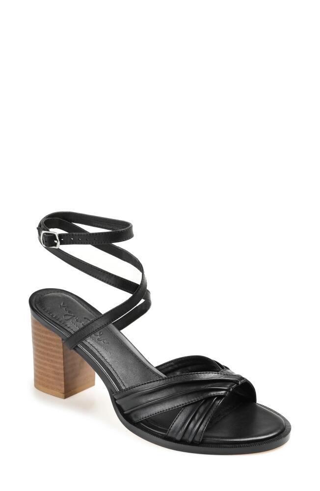 Journee Signature Freeda Ankle Strap Sandal in Black Cover