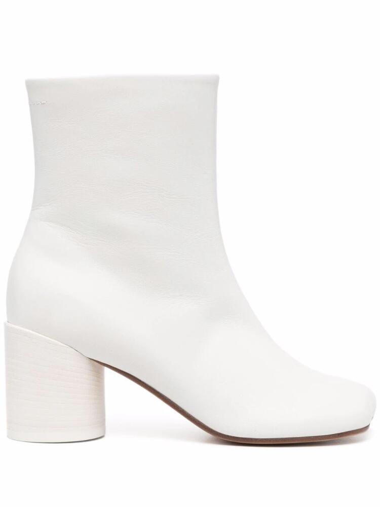 MM6 Maison Margiela Anatomic 70mm ankle boots - White Cover