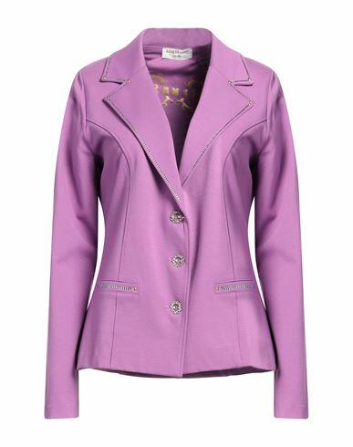 Ean 13 Woman Blazer Purple Viscose, Polyamide, Elastane Cover