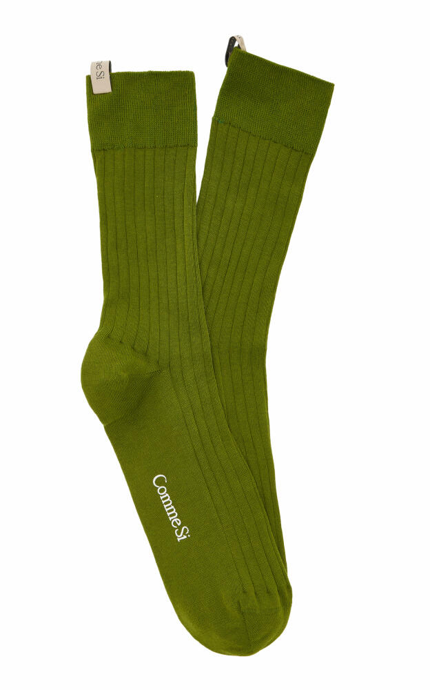 Comme Si - The Yves Cotton Sock - Green Cover