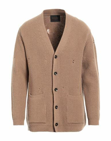 Officina 36 Man Cardigan Camel Wool, Polyamide Cover