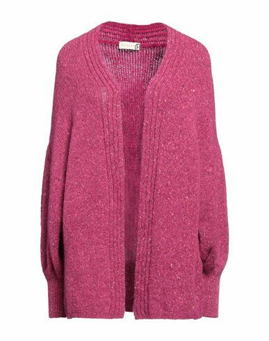 Haveone Woman Cardigan Magenta Acrylic, Alpaca wool, Synthetic fibers, Wool, Cotton Cover