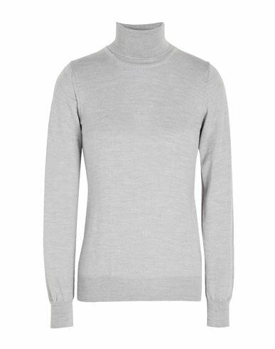 8 By Yoox Merino Wool Essential Roll-neck Sweater Woman Turtleneck Light grey Merino Wool Cover