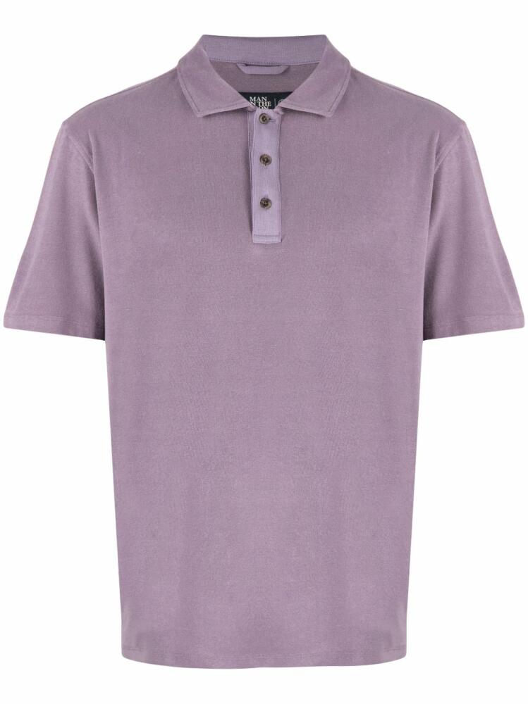 Man On The Boon. terry-cloth polo shirt - Purple Cover