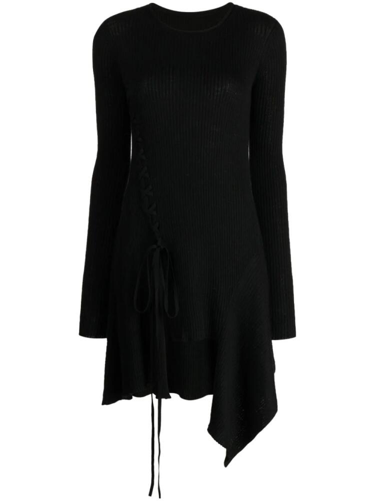 Y's ribbed wool minidress - Black Cover