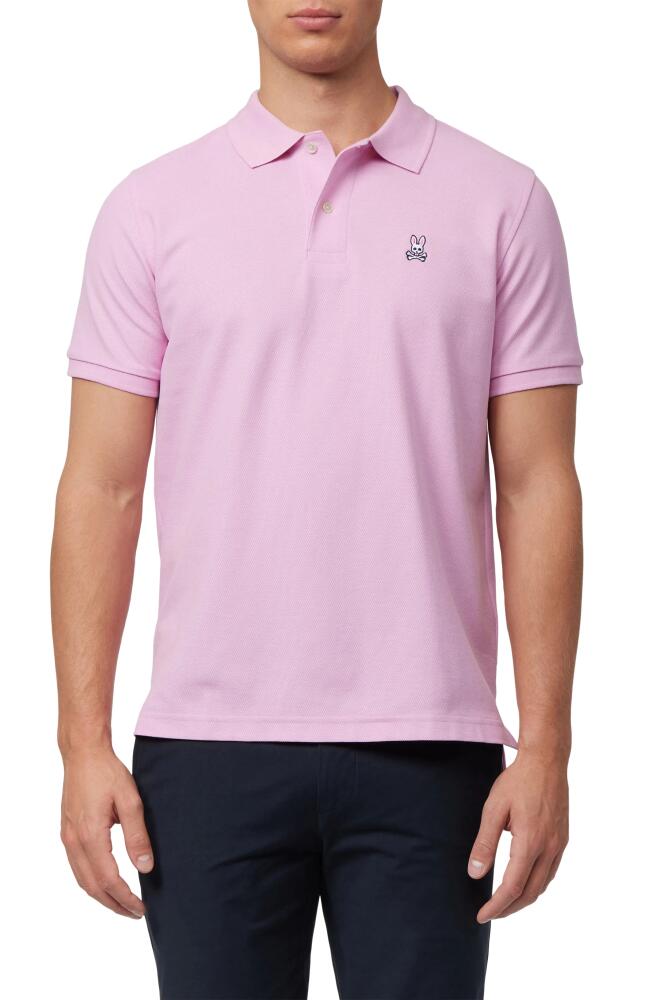 Psycho Bunny Classic Solid Piqué Polo in Pastel Lavender Cover