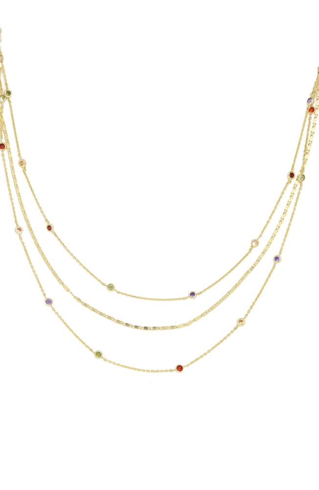 Ettika Rainbow Layered Necklace in Gold Cover