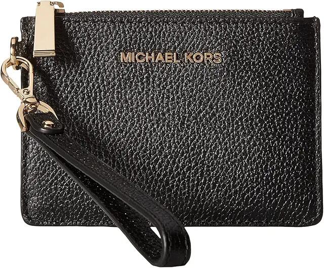 MICHAEL Michael Kors Mercer Small Coin Purse (Black) Coin Purse Cover