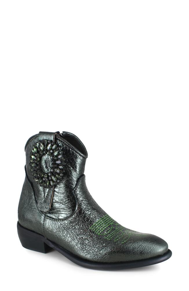 ZIGI Helisent Western Boot in Green Leather Cover