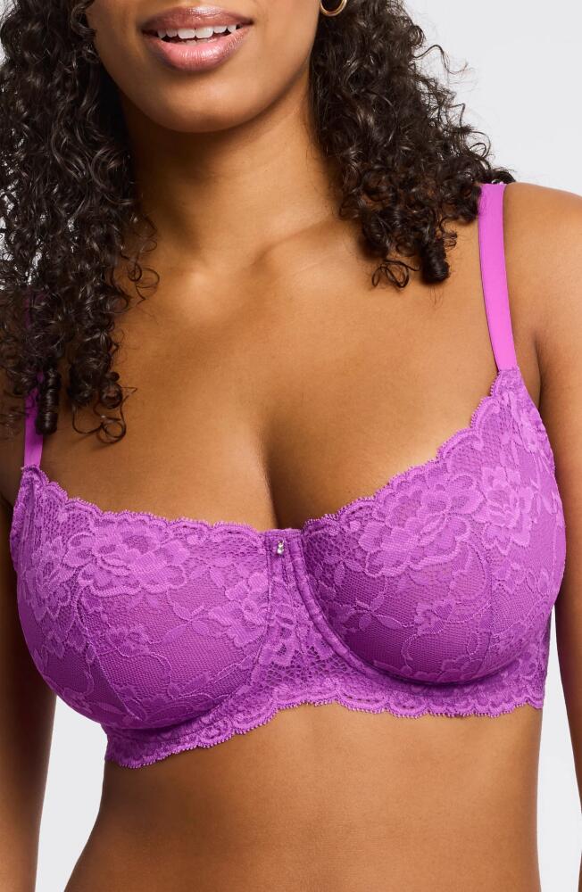 Montelle Intimates Flirt Lace Underwire Demi Bra in Dahlia Cover