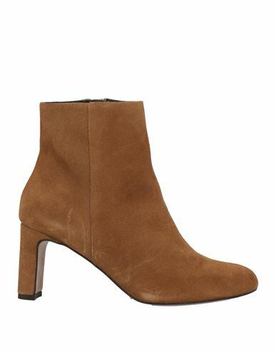 Anaki Woman Ankle boots Light brown Leather Cover