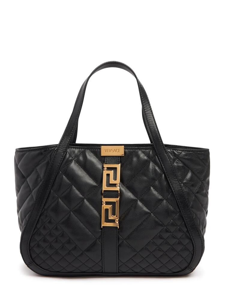 VERSACE Small Quilted Leather Tote Bag Cover