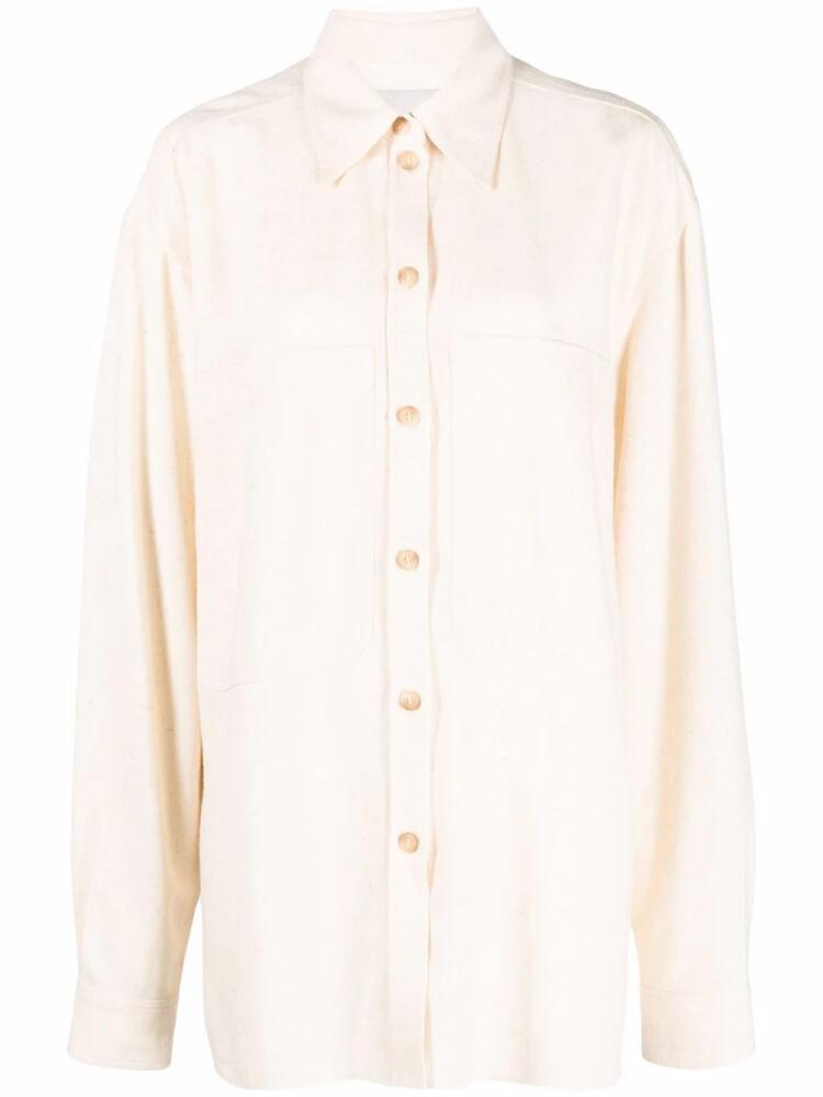 Nanushka patch pocket overshirt - Neutrals Cover