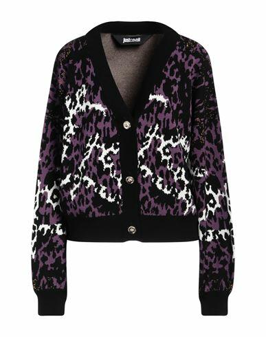 Just Cavalli Woman Cardigan Black Viscose, Polyester Cover