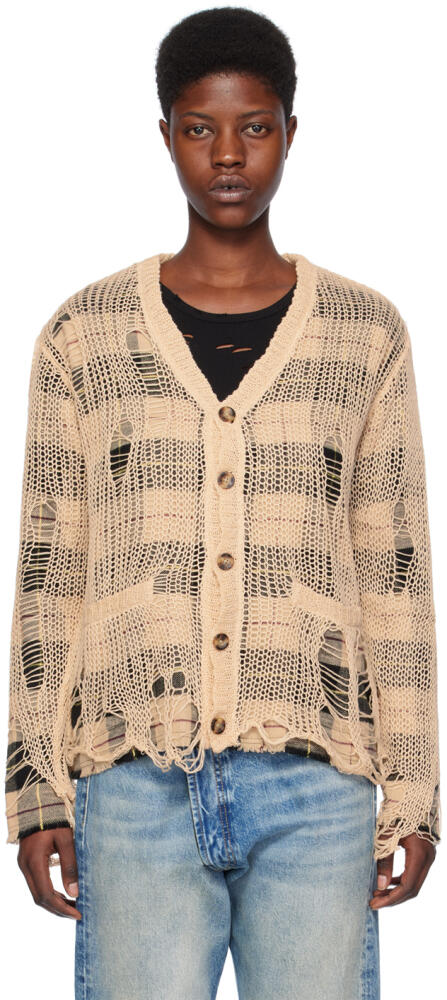 R13 Beige Layered Cardigan Cover