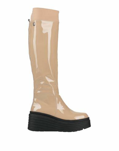 Manufacture D'essai Woman Boot Beige Leather Cover