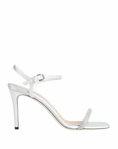 Pollini Woman Sandals White Textile fibers Cover