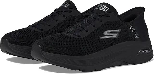 SKECHERS Go Run Max Cushioning Arch Fit - Game (Black/Black) Men's Shoes Cover