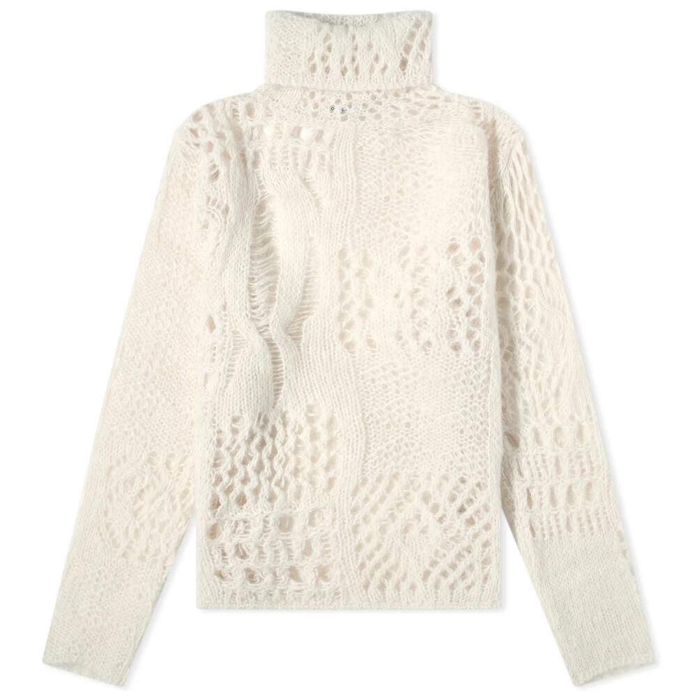 Our Legacy Women's Crochet Roll Neck Jumper in Bone Cover