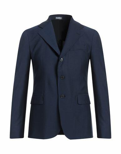 Brian Dales Man Blazer Midnight blue Polyester, Wool, Elastane Cover