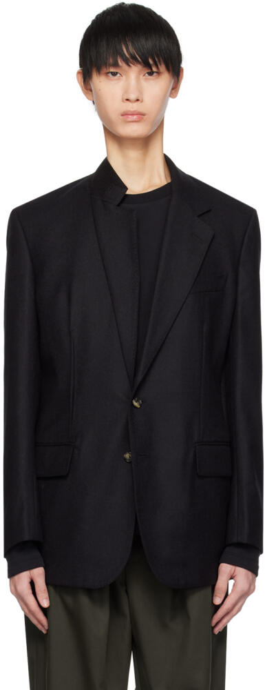 Marina Yee Black Asymmetrical Darts Blazer Cover