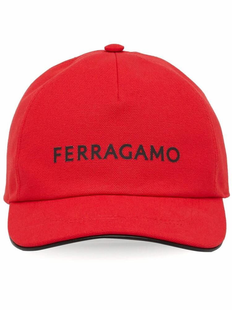 Ferragamo logo-print baseball cap - Red Cover