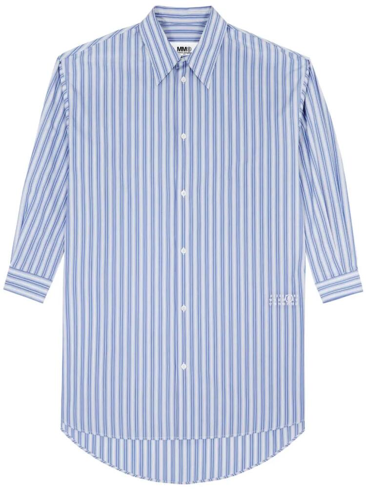 MM6 Maison Margiela striped shirt dress - Blue Cover