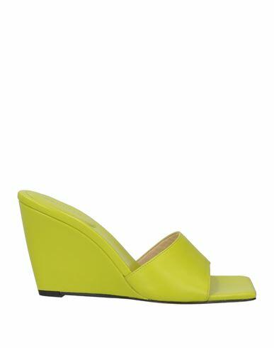 Wandler Woman Sandals Acid green Lambskin Cover