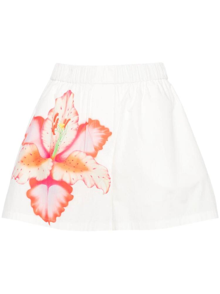 Maje Iajy floral-print shorts - White Cover