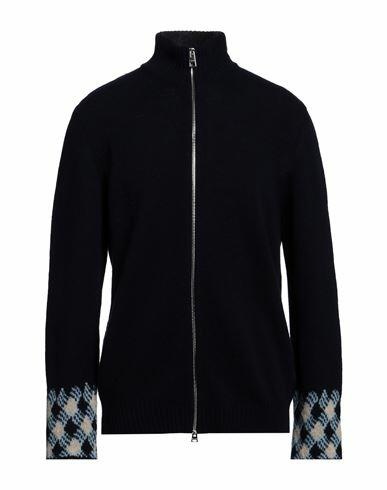 Etro Man Cardigan Midnight blue Virgin Wool Cover