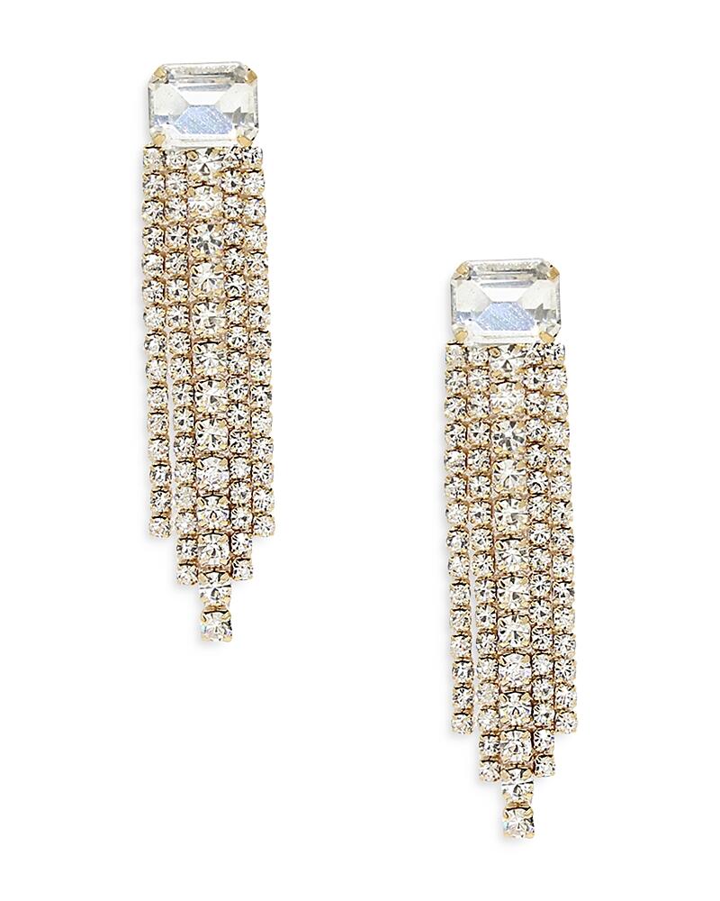 Ettika Embellished Fringe Drop Earrings in 18K Gold Plate Cover