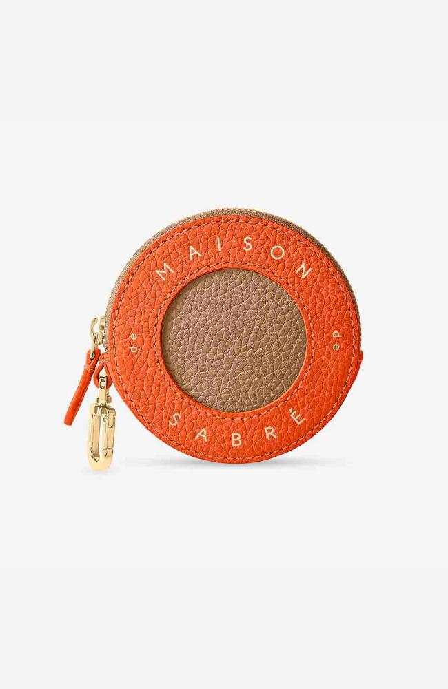 MAISON de SABRÉ Leather Coin Purse in Sandstone Manhattan Cover