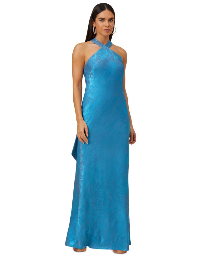 Adrianna by Adrianna Papell Women's Sleeveless Mermaid Gown - Ocean Dream Cover