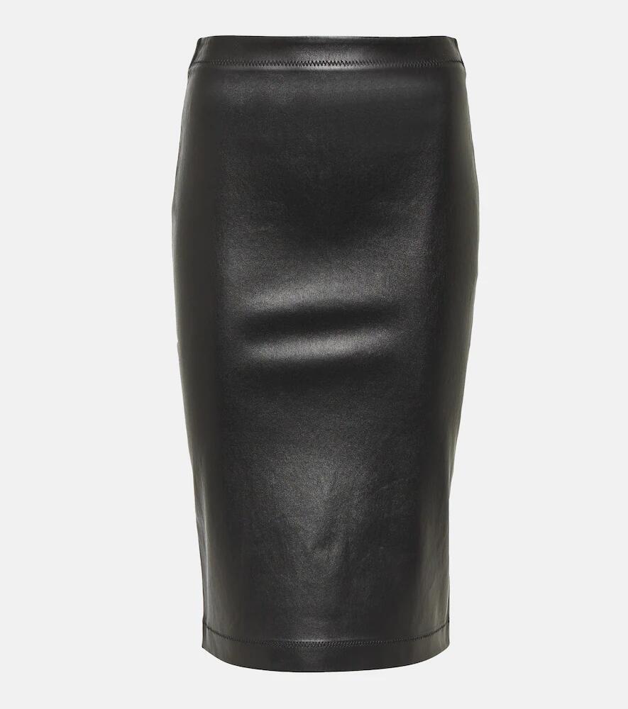 Versace Leather midi skirt Cover