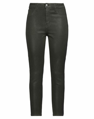 L'agence Woman Jeans Military green Cotton, Polyester, Elastane Cover