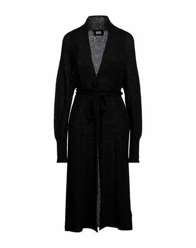 Alpha Studio Woman Cardigan Black Polyamide, Mohair wool, Wool Cover