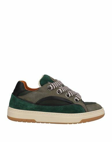 D. a.t. e. Woman Sneakers Green Leather Cover